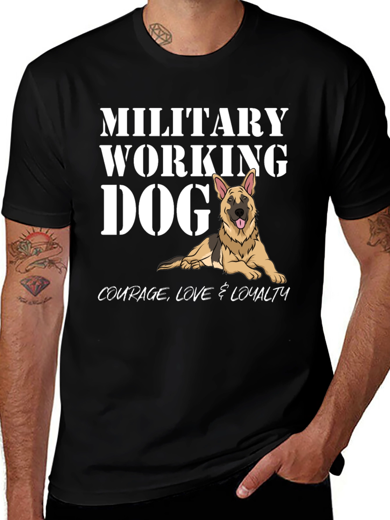 Military Working Dog Graphic Tee