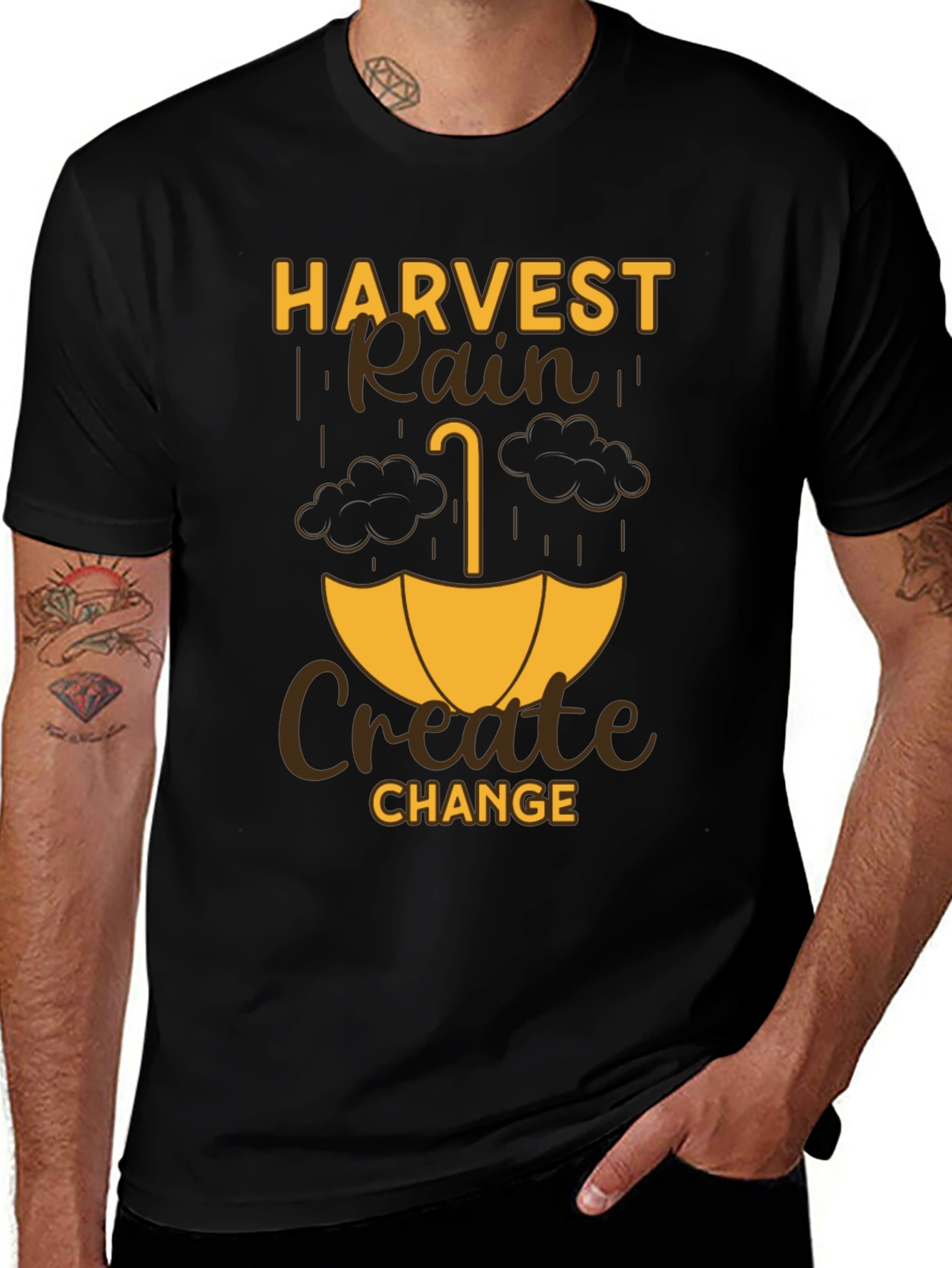 Harvest Rain Create Change Graphic Tee