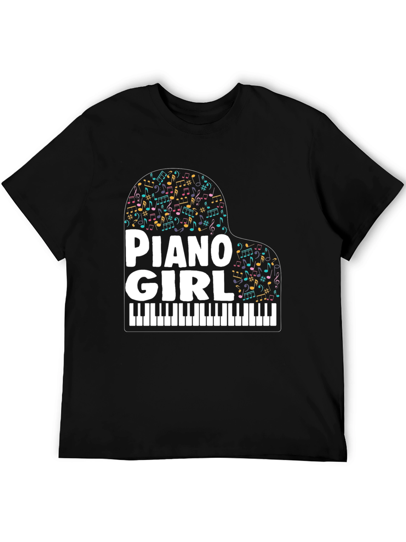 Piano Girl Music Lover T-Shirt