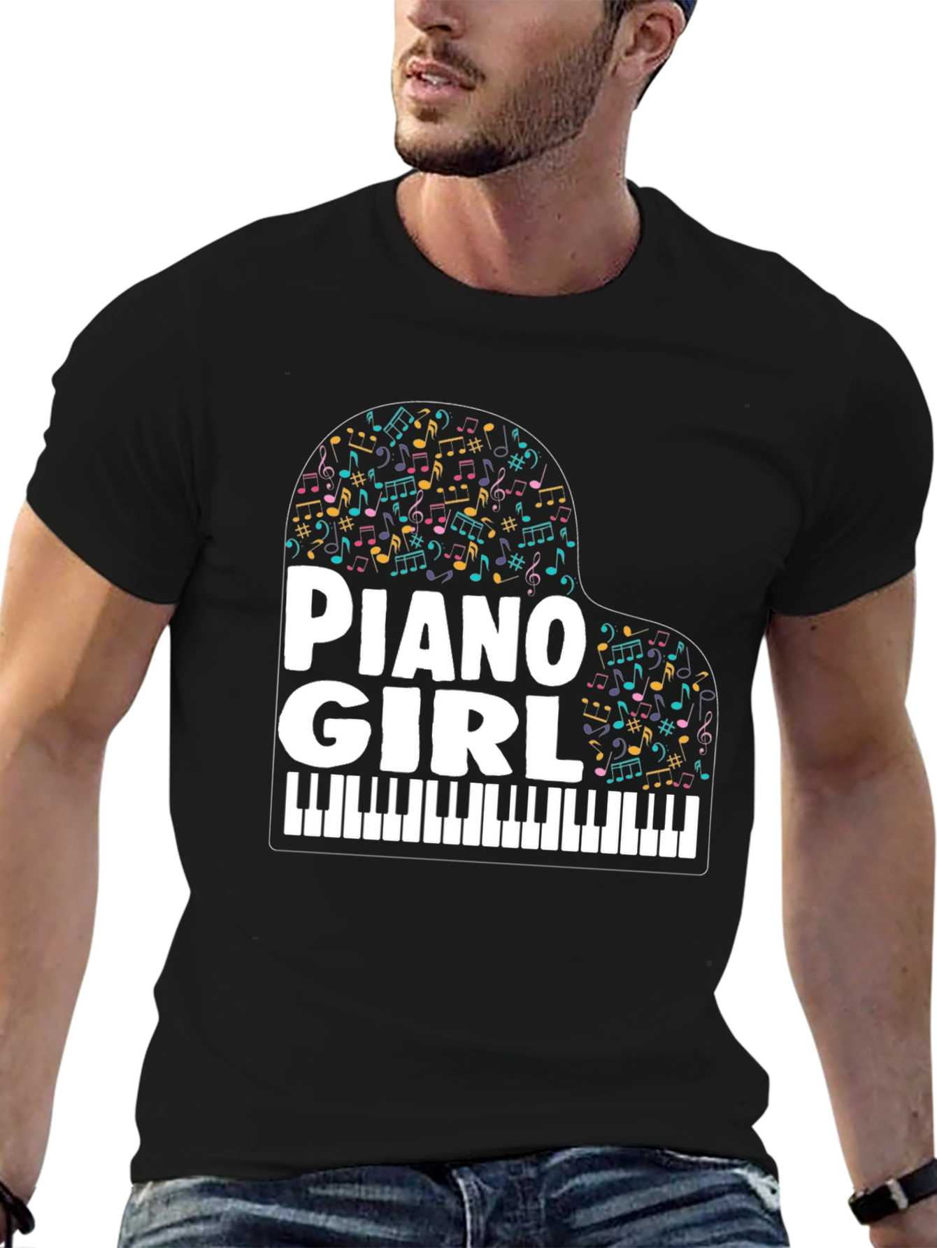 Piano Girl Music Lover T-Shirt