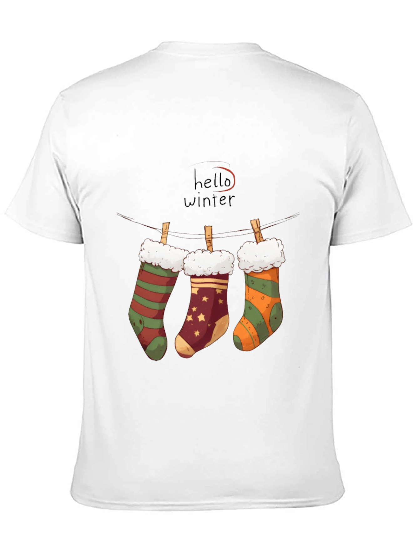Winter Socks T-Shirt: Hello Winter