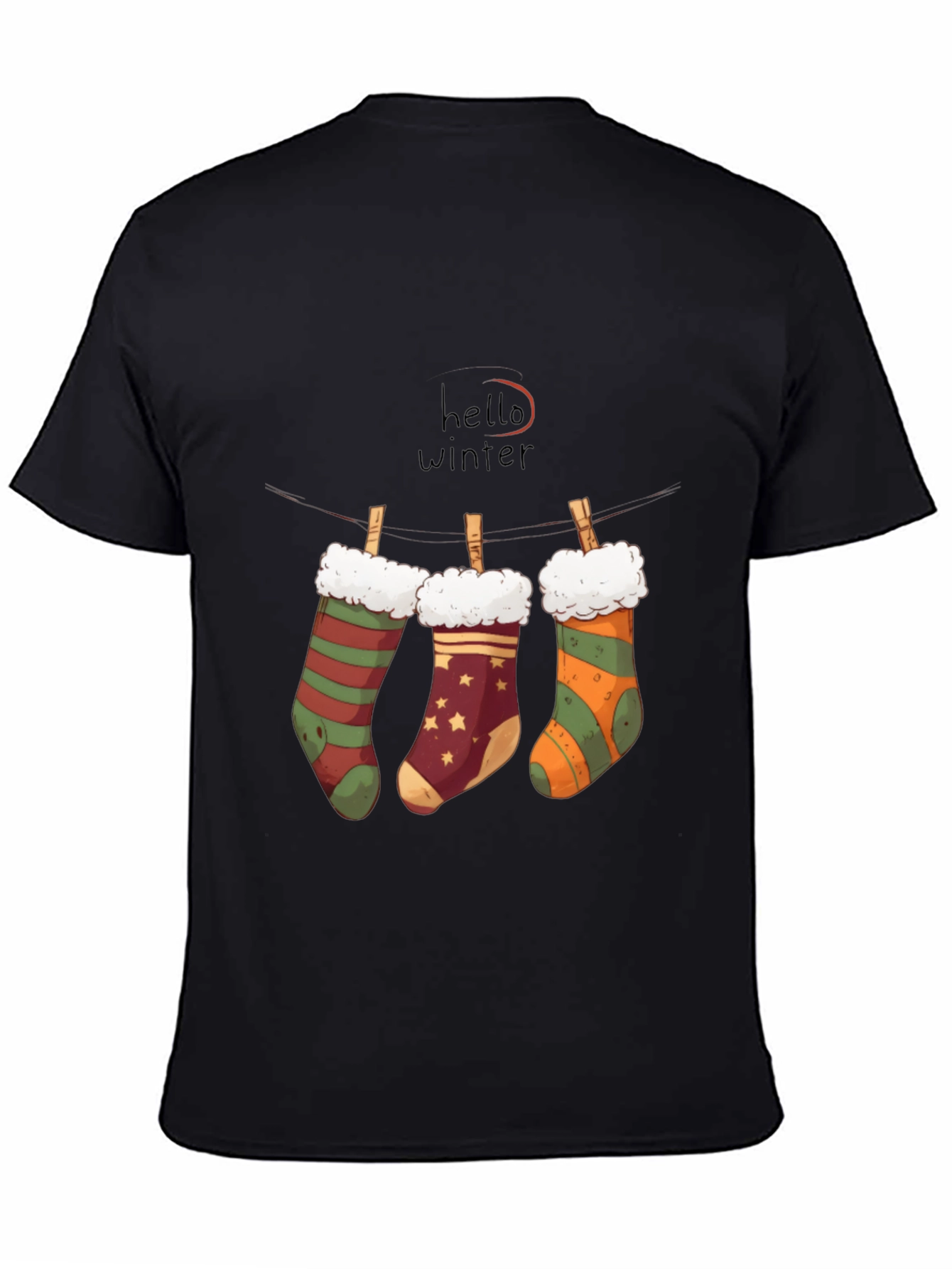 Winter Socks T-Shirt: Hello Winter