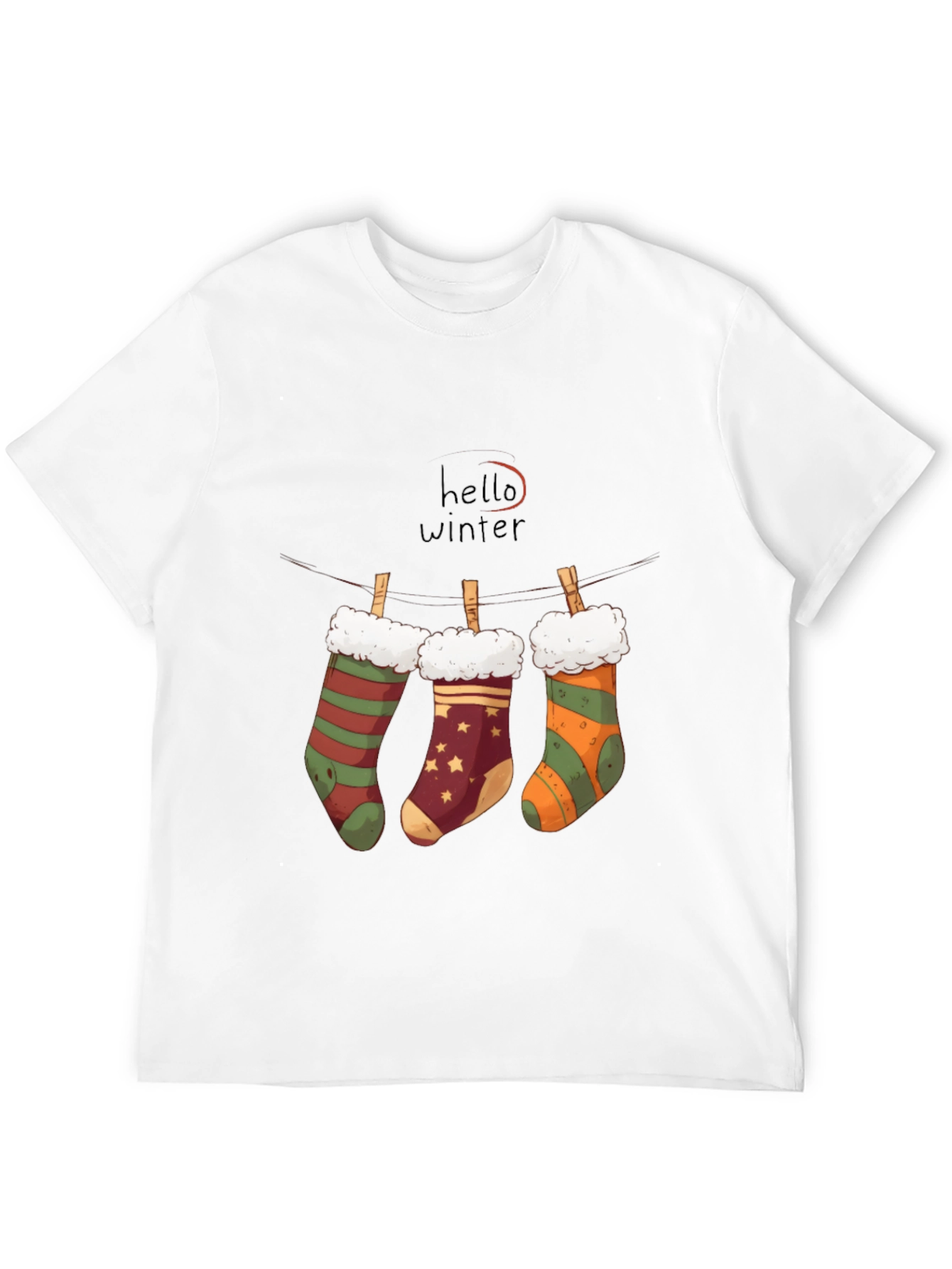 Winter Socks T-Shirt: Hello Winter