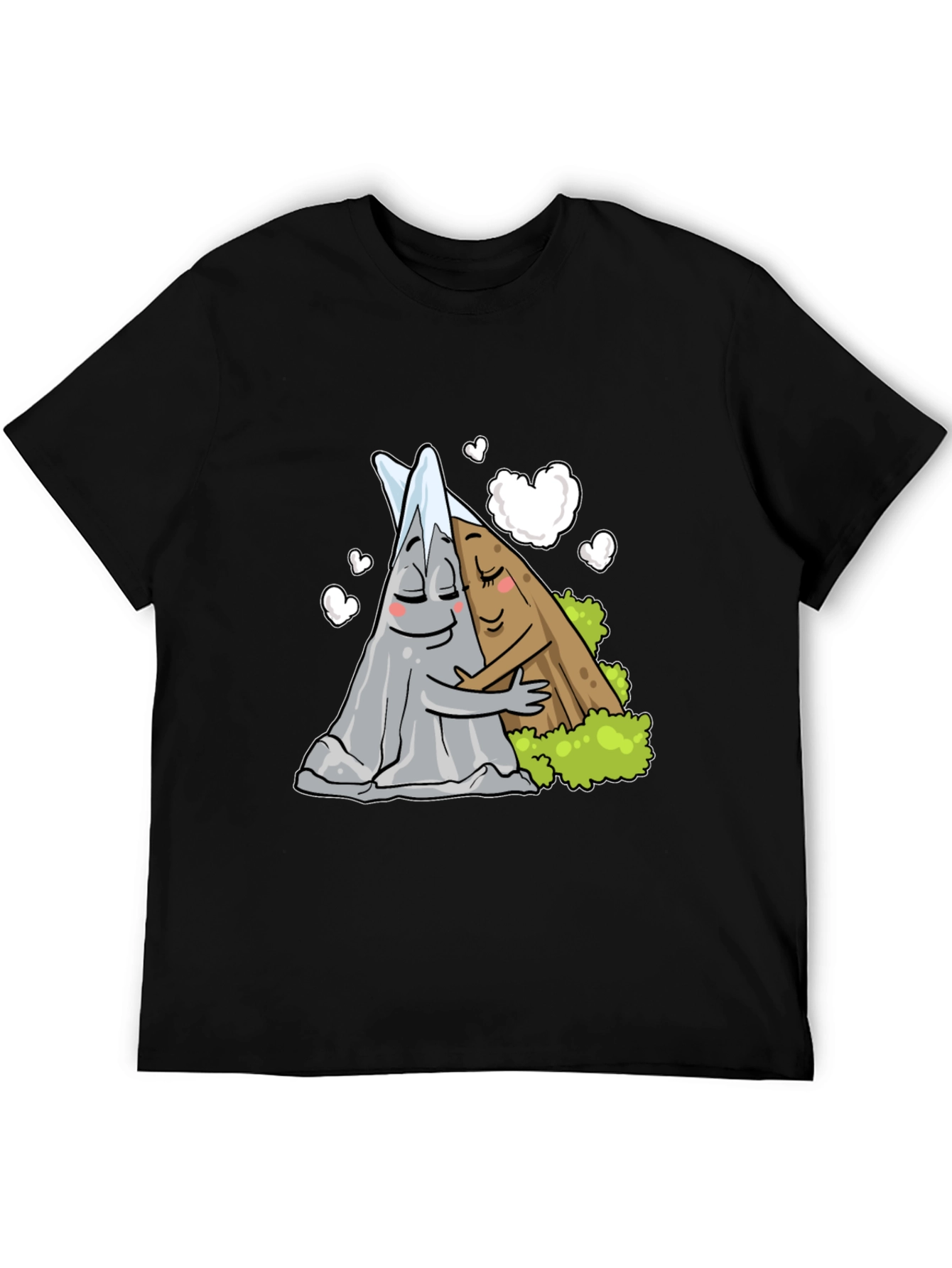 Mountain Love Graphic Tee - Black Unisex T-Shirt