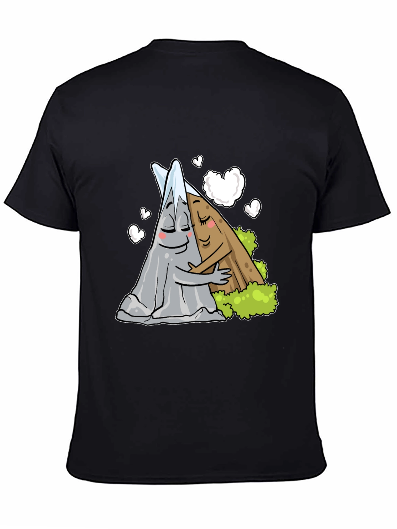 Mountain Love Graphic Tee - Black Unisex T-Shirt