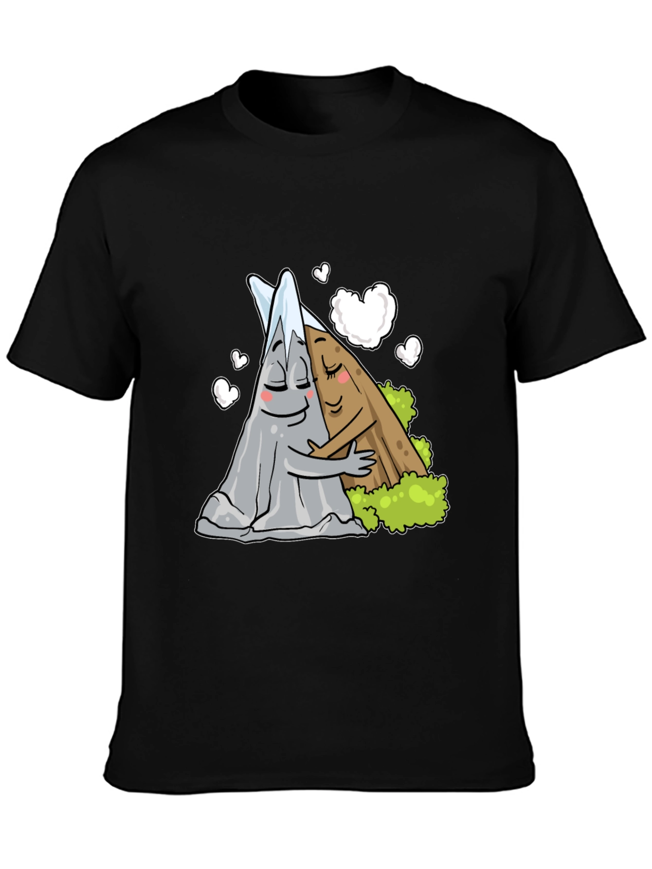 Mountain Love Graphic Tee - Black Unisex T-Shirt