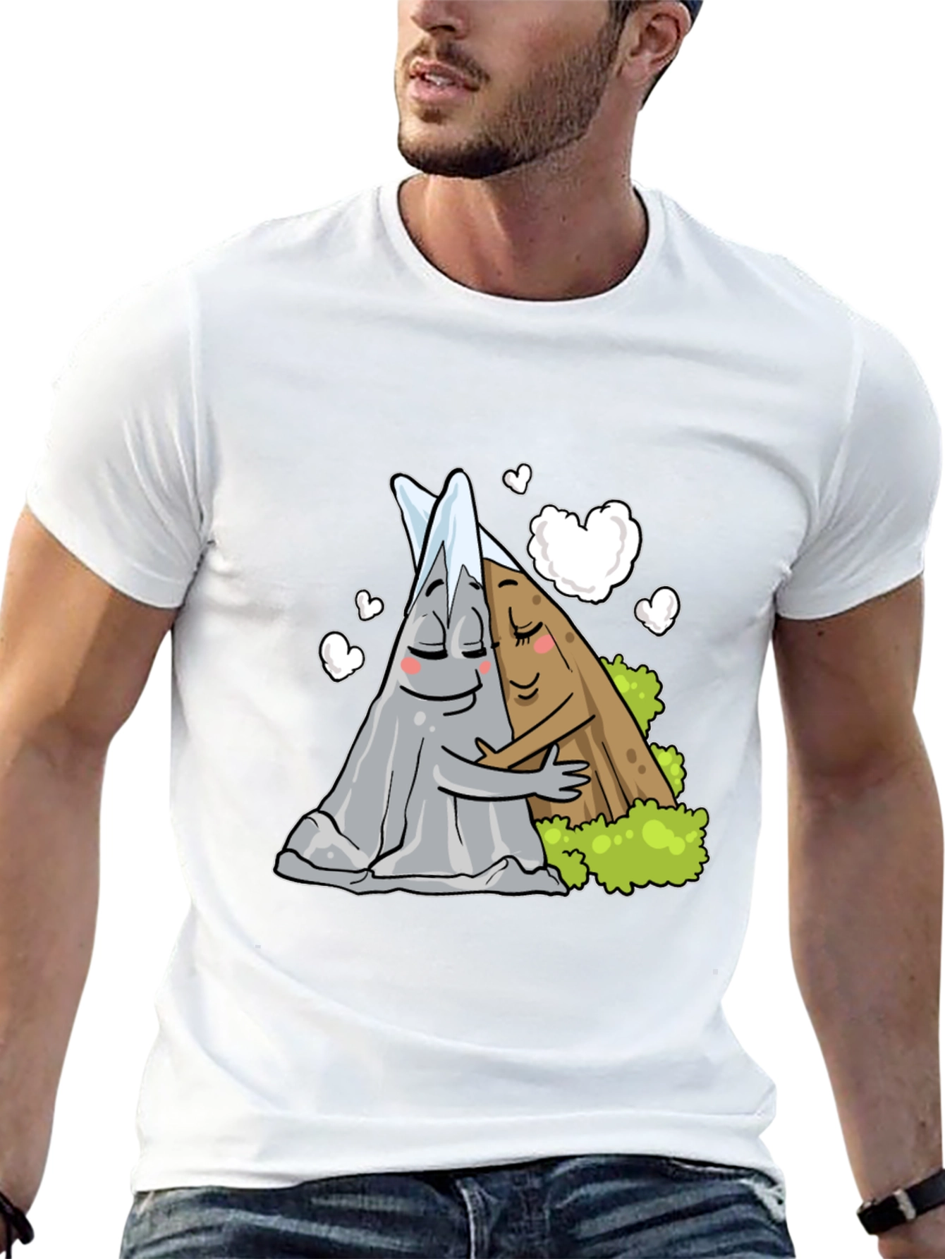 Mountain Love Graphic Tee - Black Unisex T-Shirt
