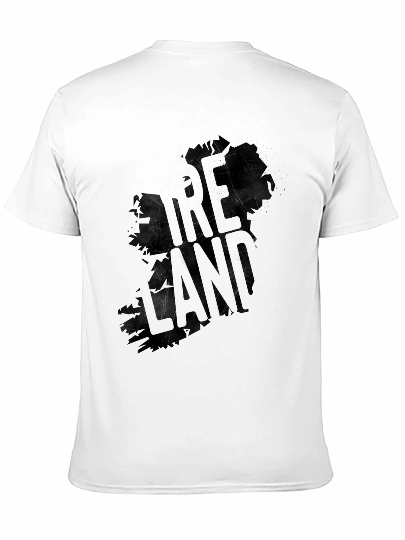 Ireland Map Graphic Black T-Shirt