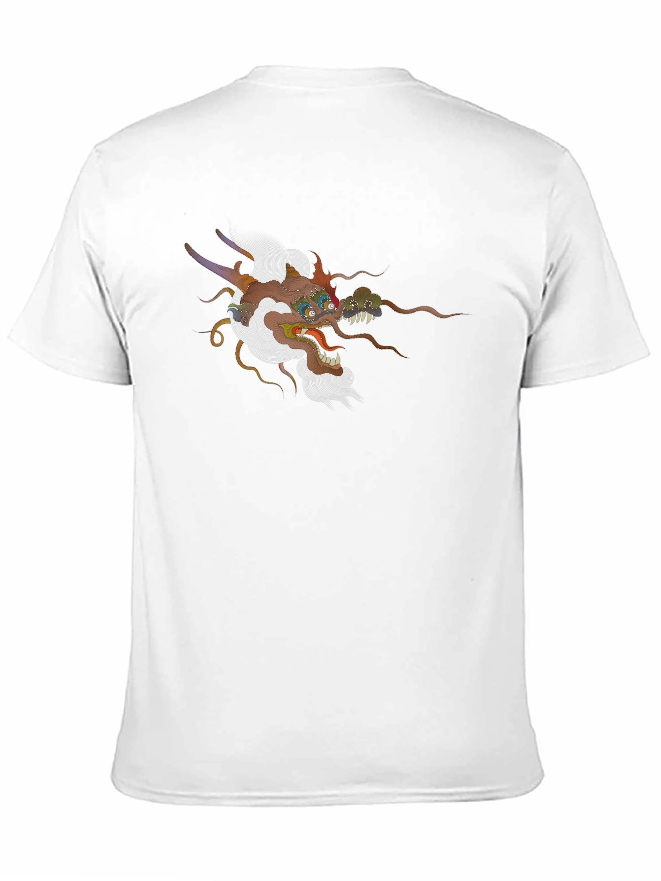 Dragon Graphic Tee - Black Cotton T-Shirt