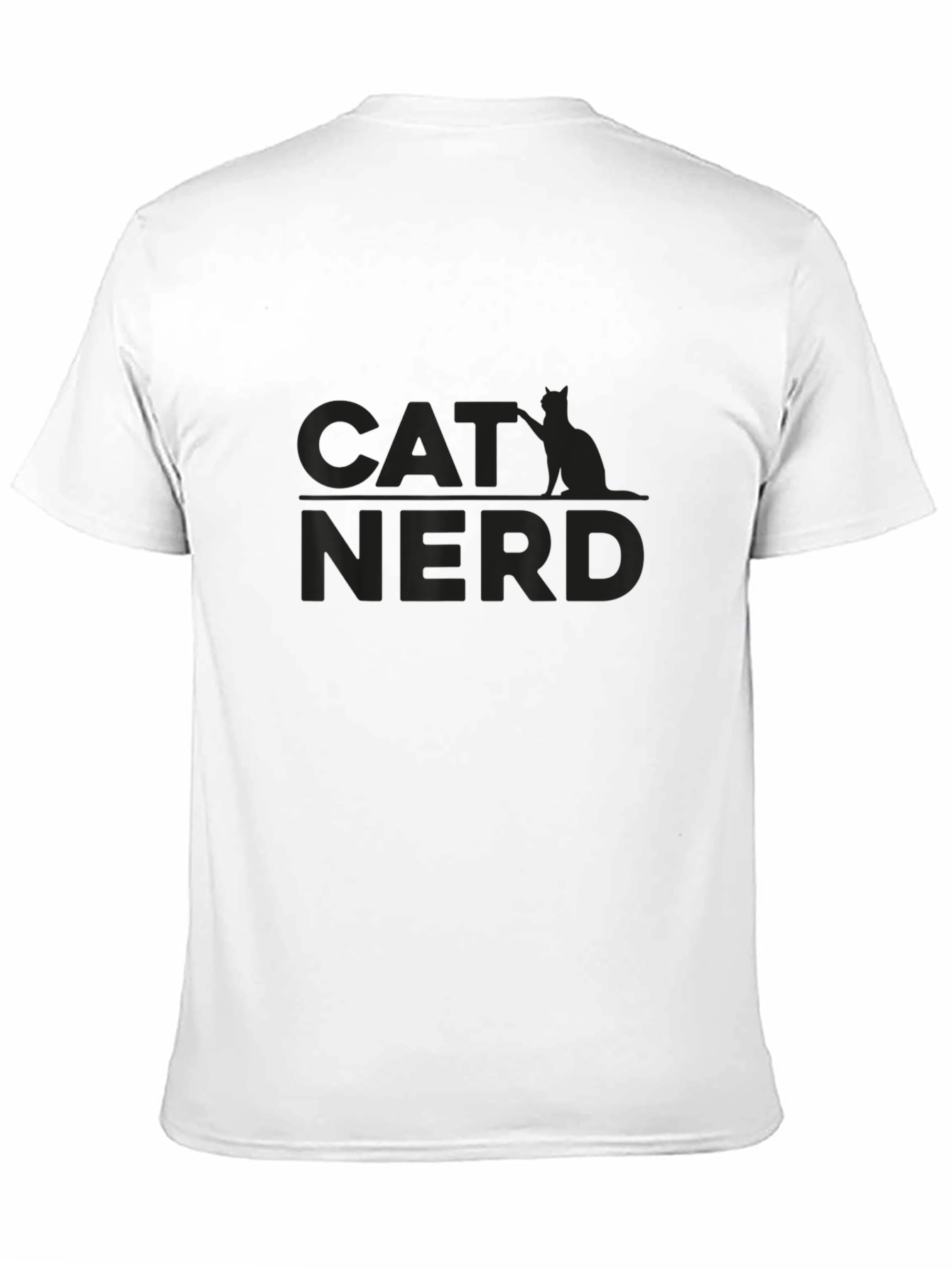 Cat Nerd T-Shirt - Black Tee