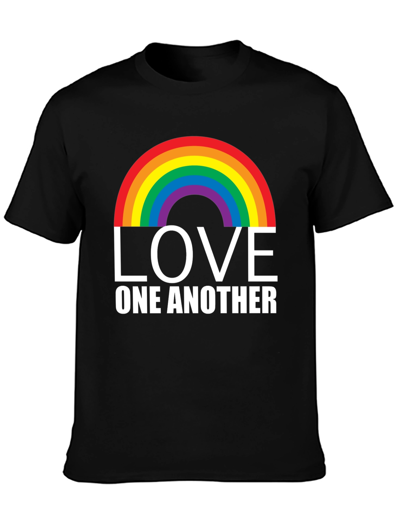 Love One Another Rainbow Graphic Tee