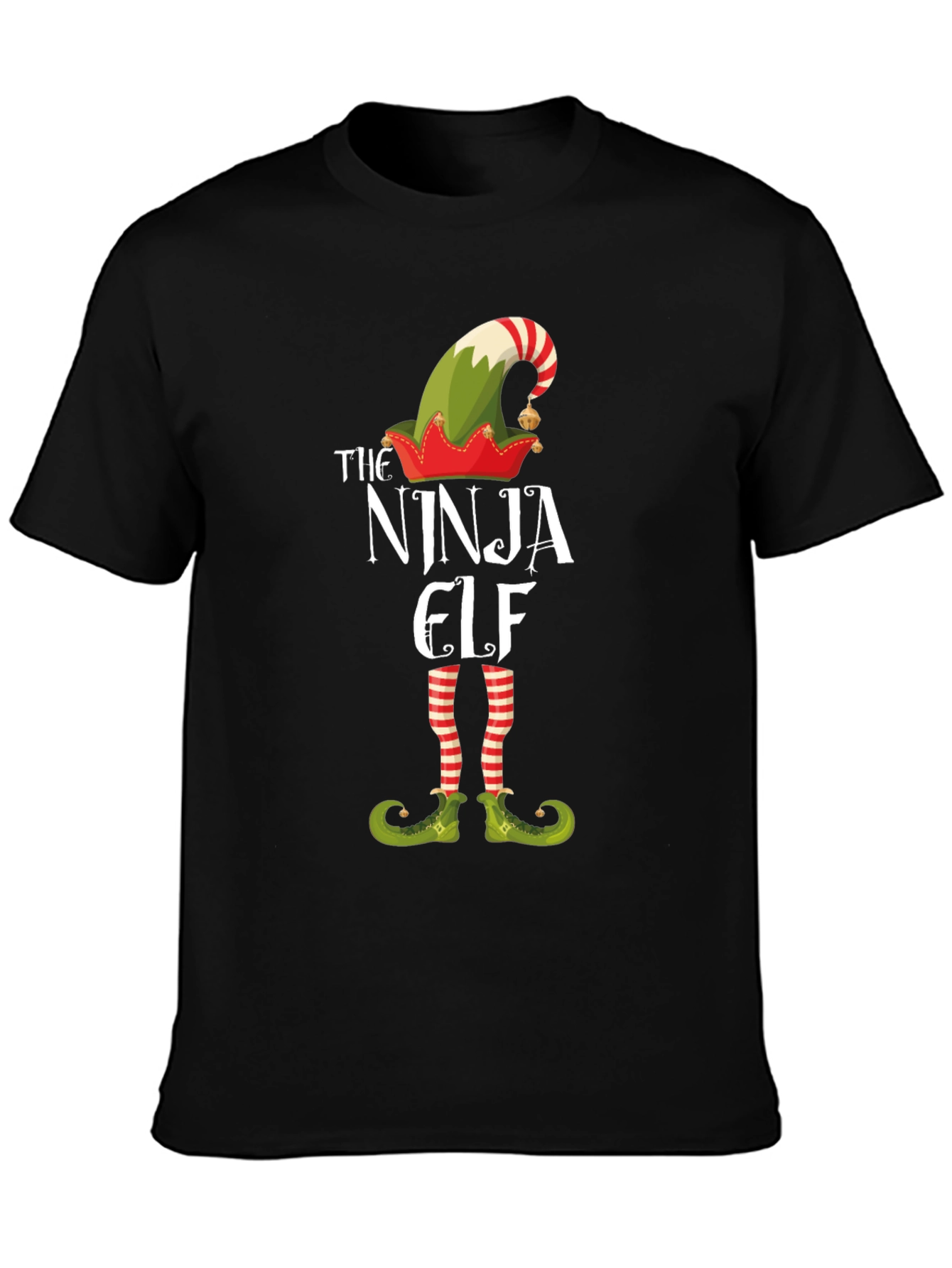 Ninja Elf Graphic T-Shirt - Holiday Fun
