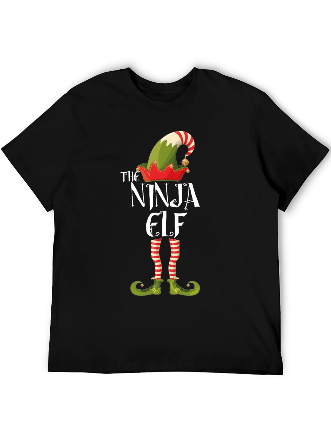 Ninja Elf Graphic T-Shirt - Holiday Fun