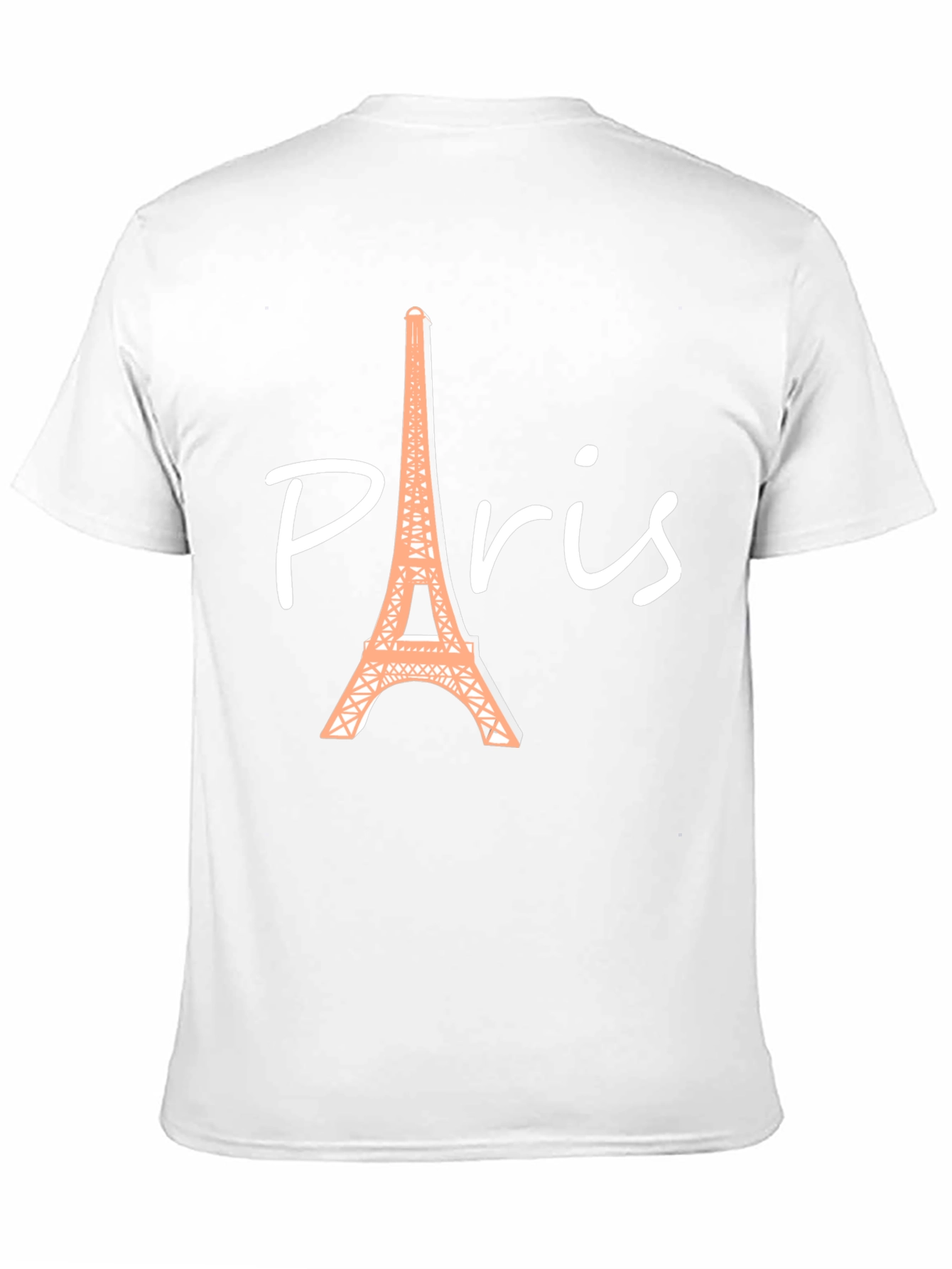 Paris Eiffel Tower Graphic Tee - Black Cotton T-Shirt