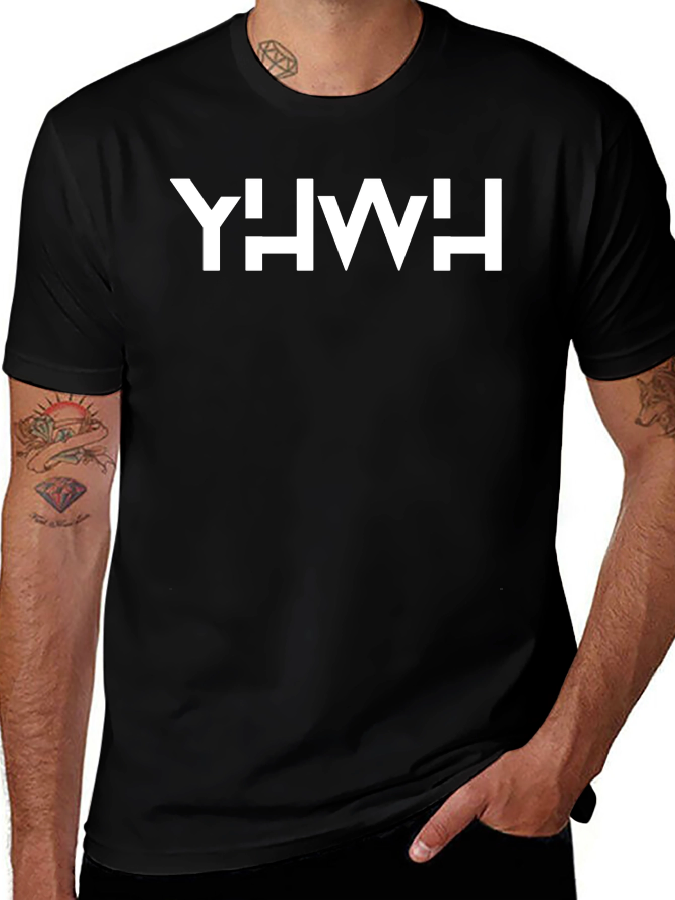Yhwh Graphic Black T-Shirt