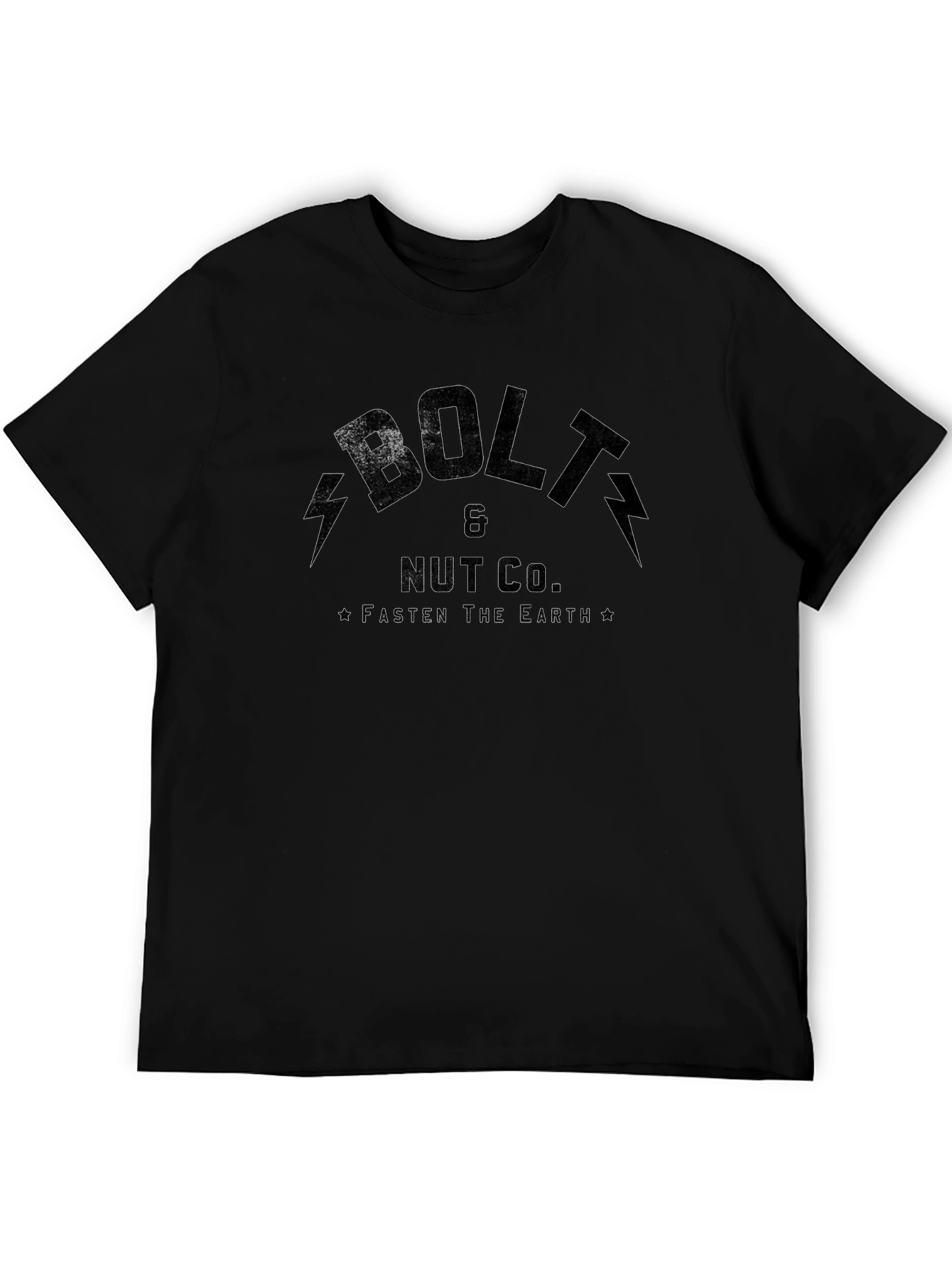 Bolt & Nut Co. Black Graphic T-Shirt