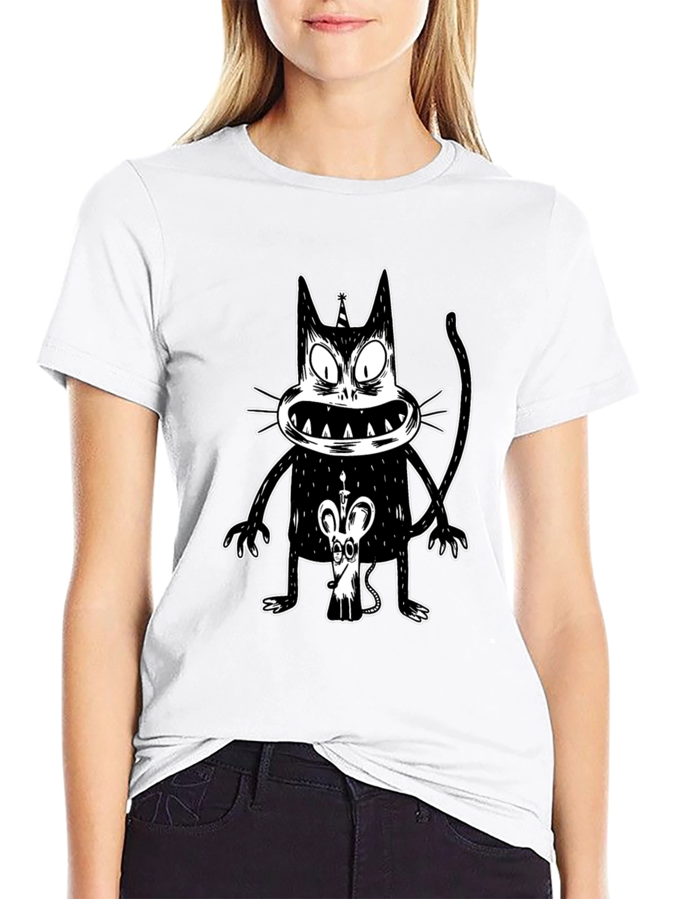 Creepy Cat Birthday Tee