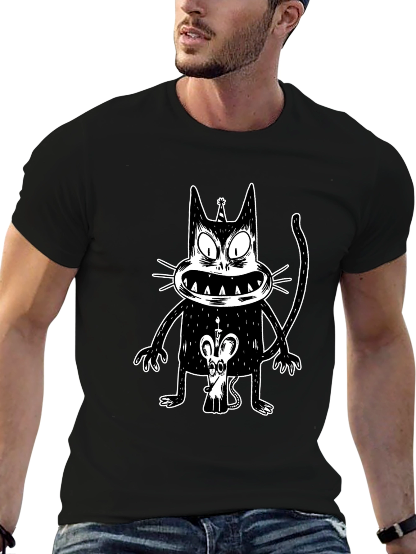 Creepy Cat Birthday Tee