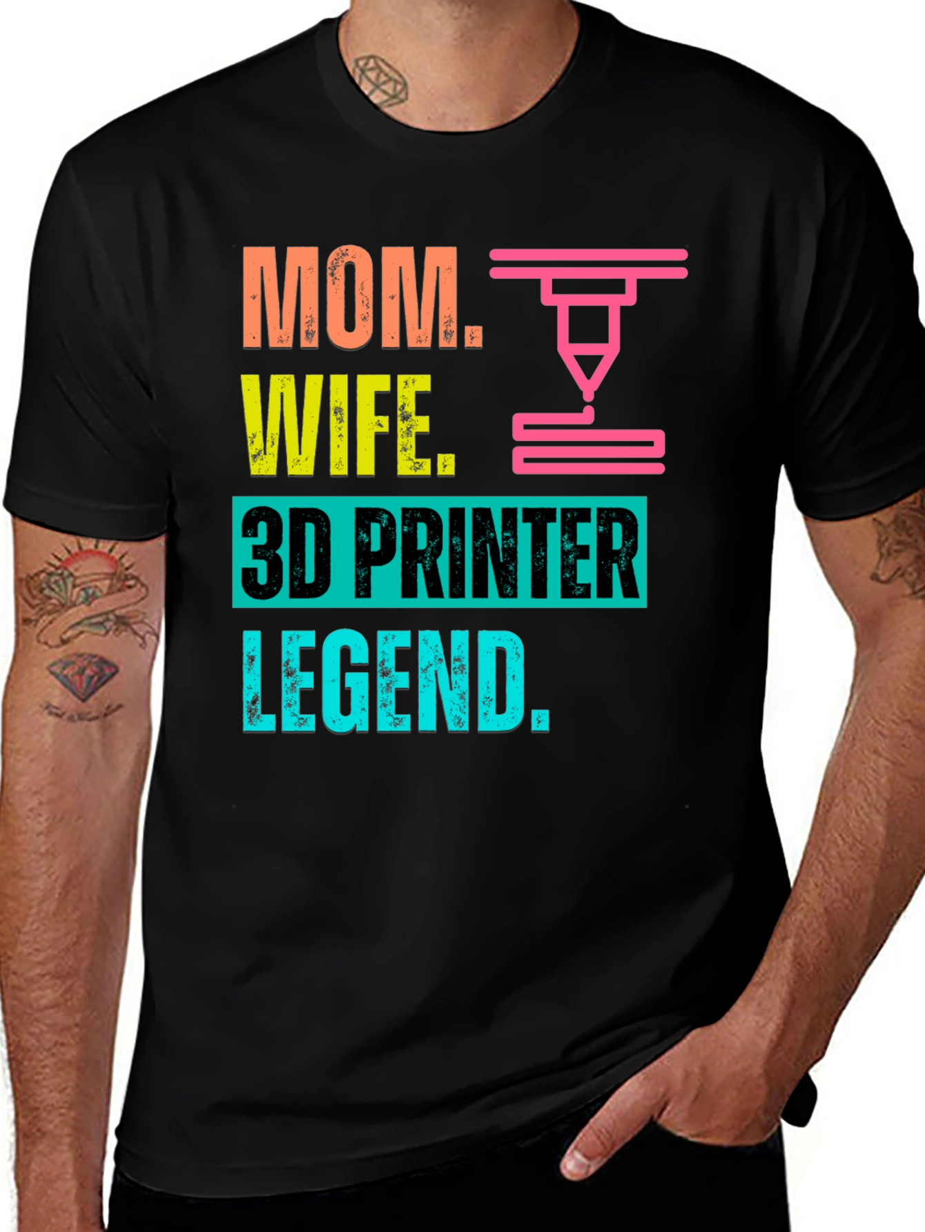 Mom Wife 3D Printer Legend T-Shirt