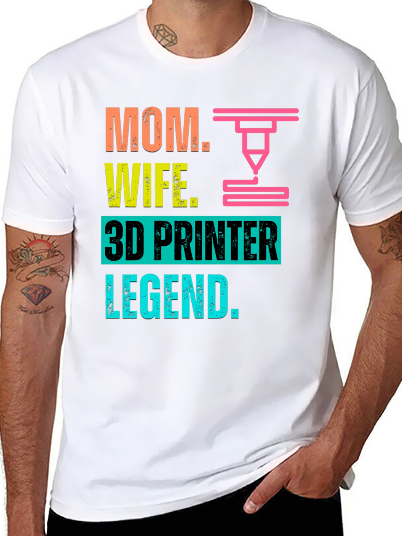 Mom Wife 3D Printer Legend T-Shirt