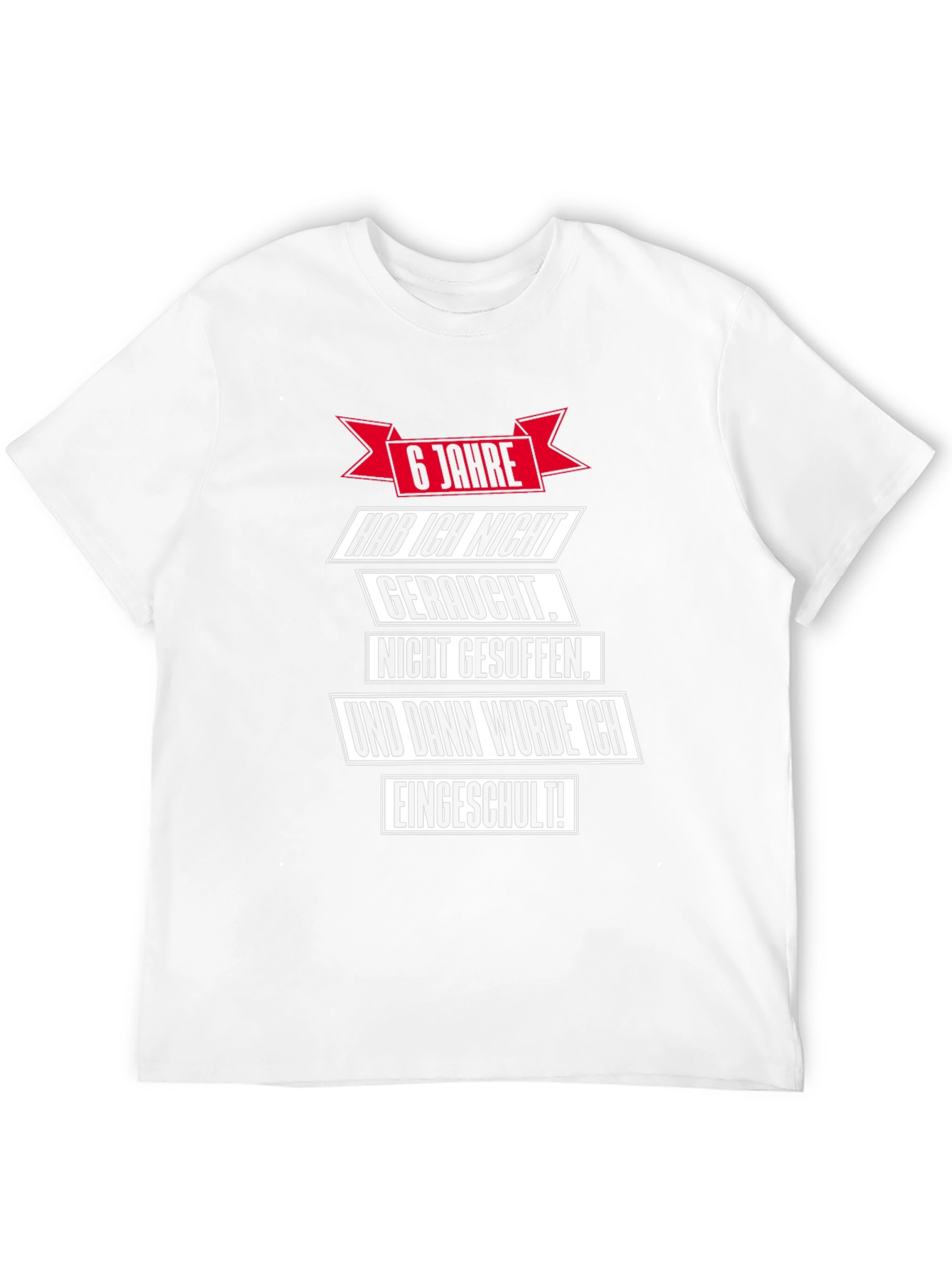 Funny 6 Jahre T-Shirt - School Enrollment Gift