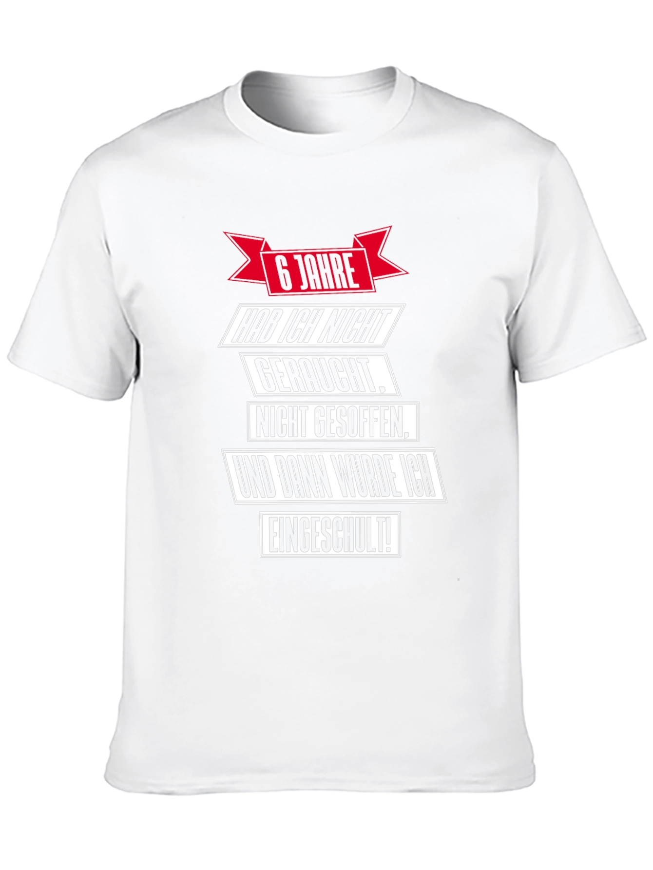 Funny 6 Jahre T-Shirt - School Enrollment Gift