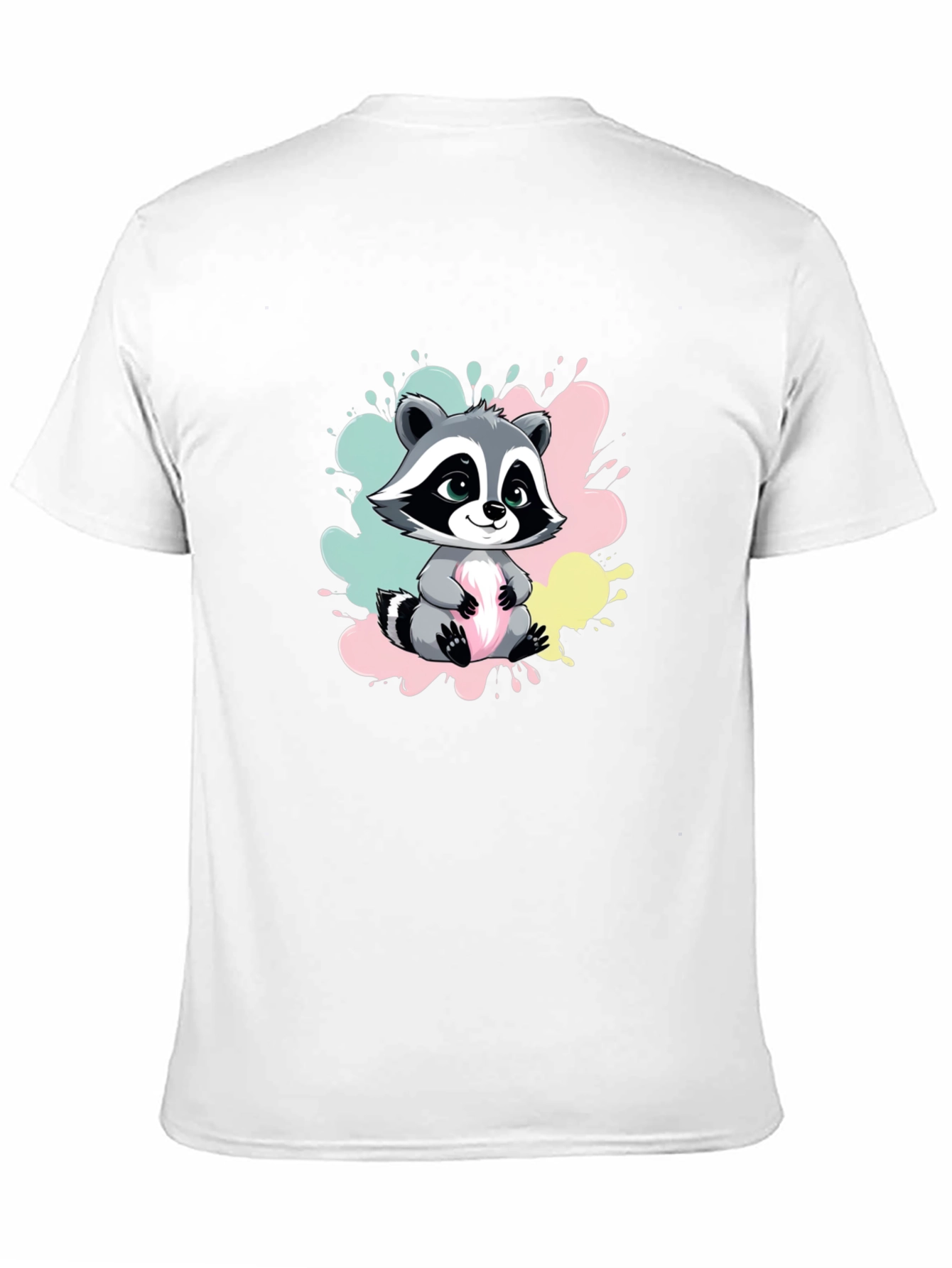 Cute Raccoon Graphic Tee - Soft Cotton Blend
