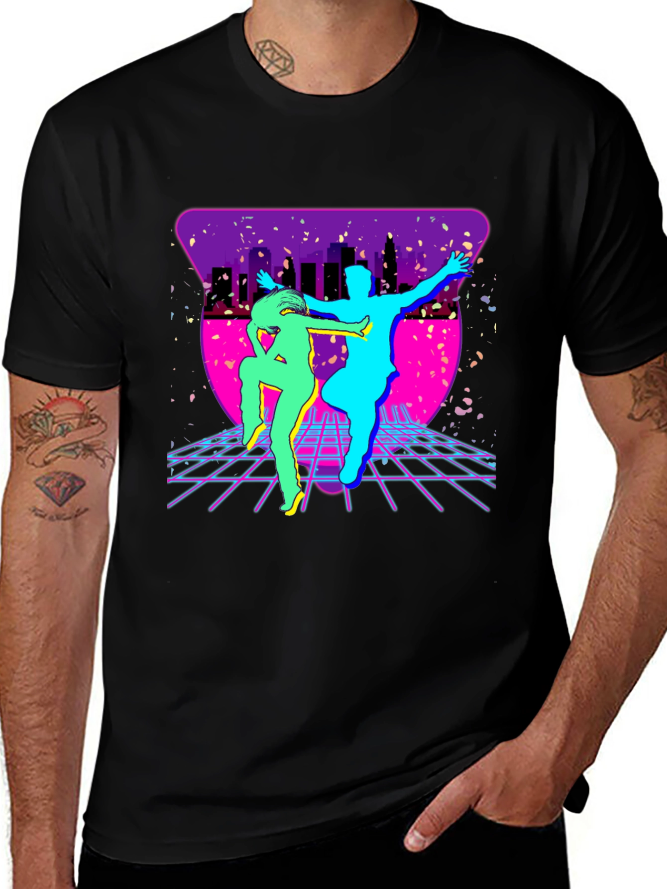 Retro 80s Dance T-Shirt - Synthwave Party Tee