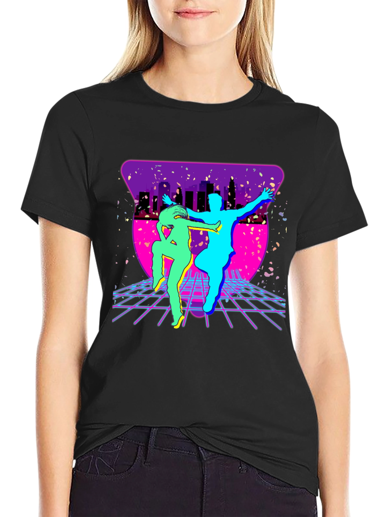 Retro 80s Dance T-Shirt - Synthwave Party Tee