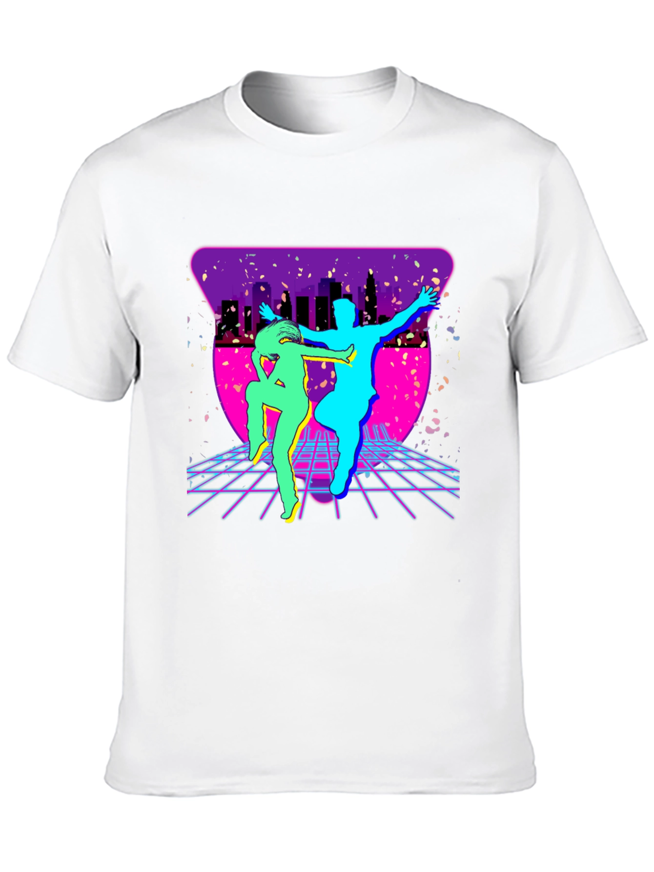Retro 80s Dance T-Shirt - Synthwave Party Tee