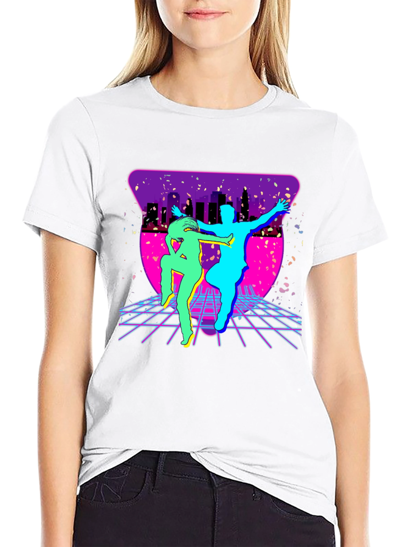 Retro 80s Dance T-Shirt - Synthwave Party Tee