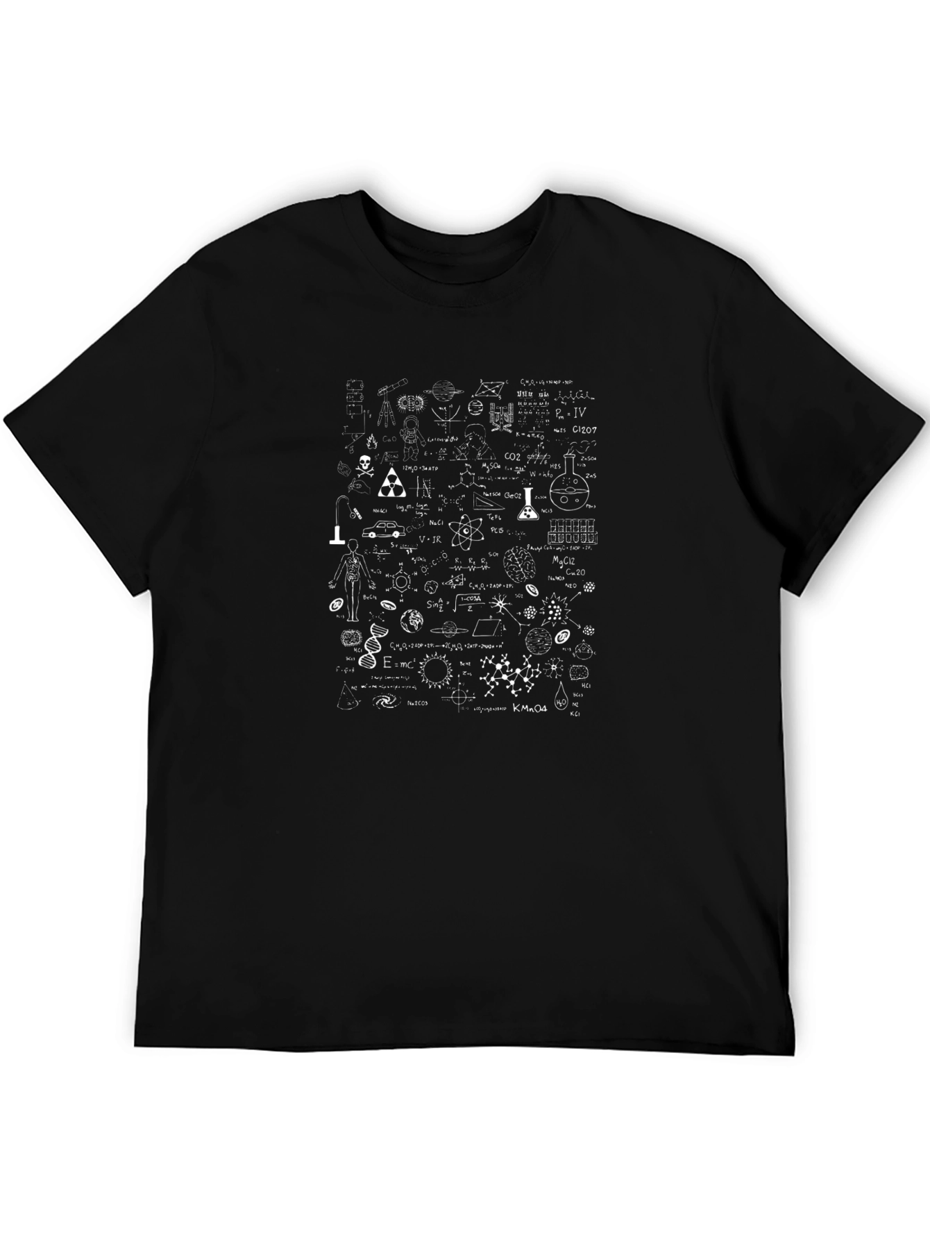Science Scribble Black T-Shirt