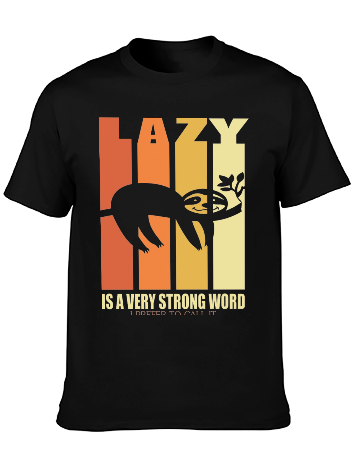 Lazy Sloth Graphic T-Shirt - Funny and Relaxed Style