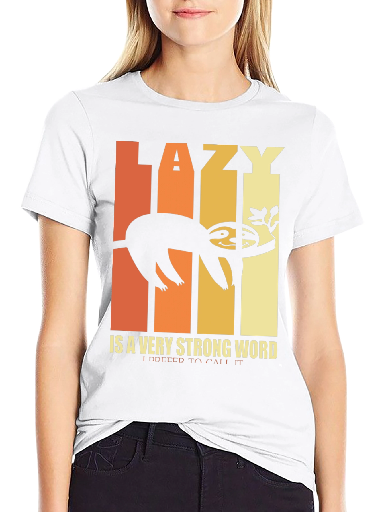 Lazy Sloth Graphic T-Shirt - Funny and Relaxed Style