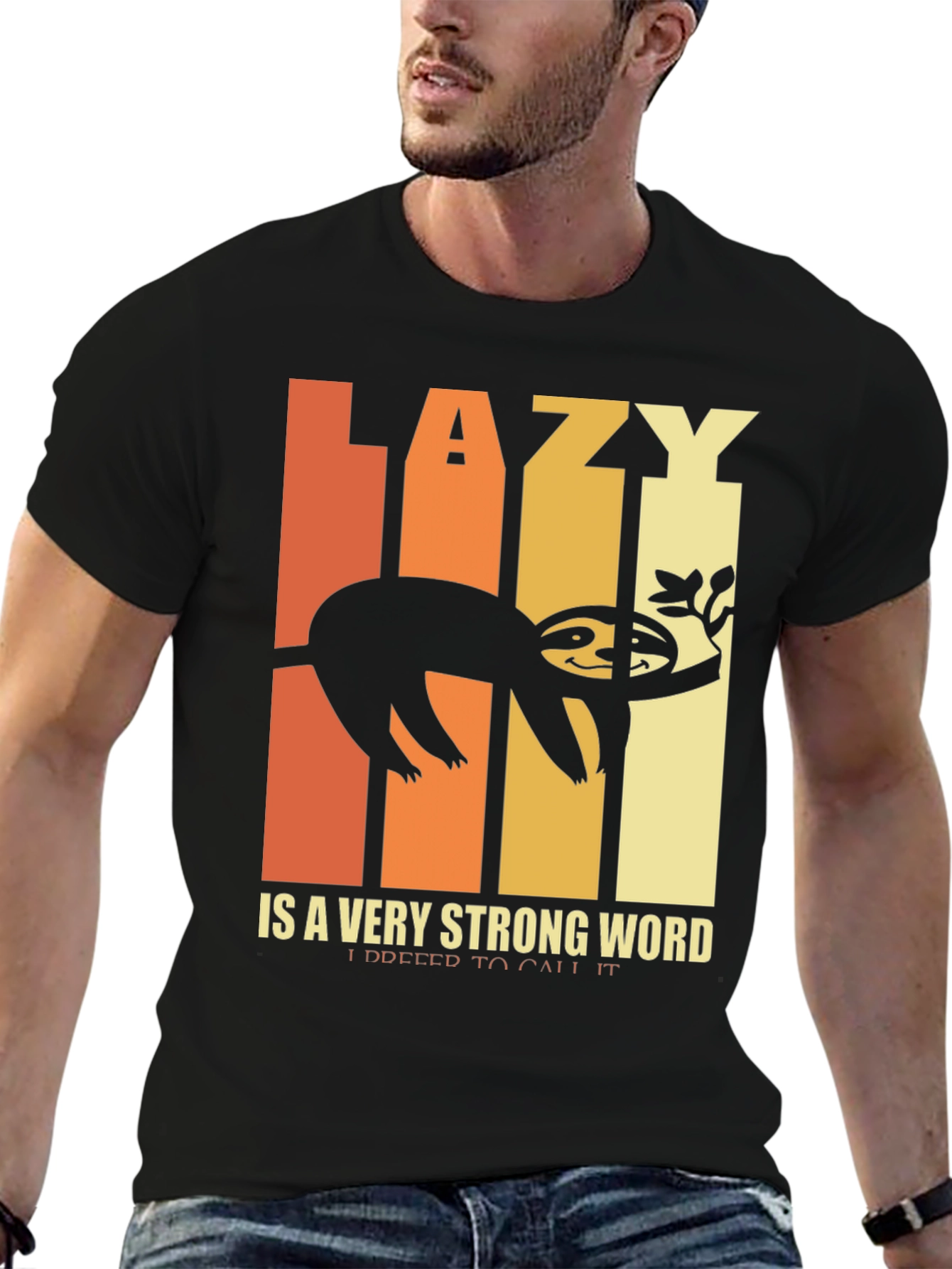 Lazy Sloth Graphic T-Shirt - Funny and Relaxed Style