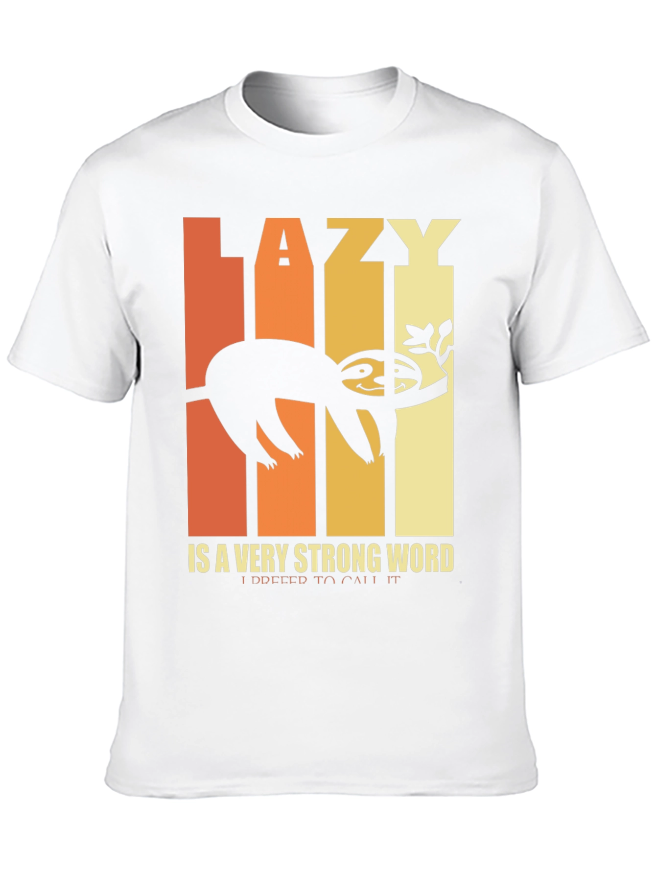 Lazy Sloth Graphic T-Shirt - Funny and Relaxed Style