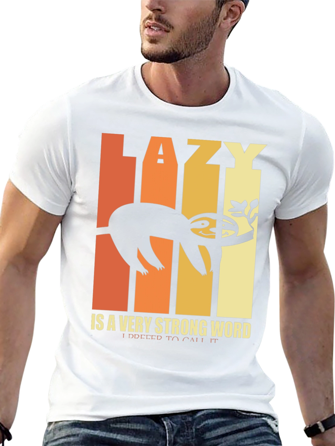 Lazy Sloth Graphic T-Shirt - Funny and Relaxed Style