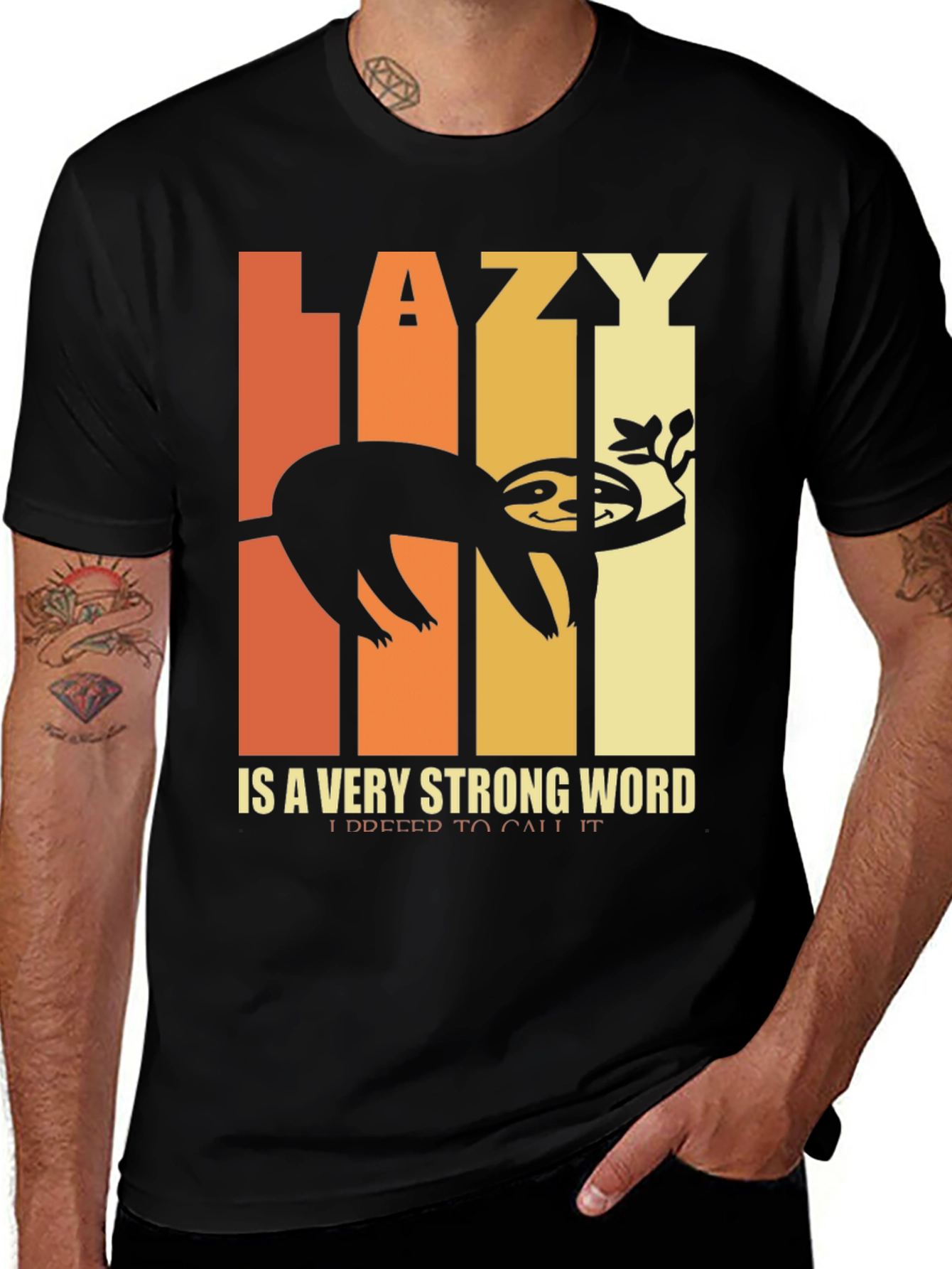 Lazy Sloth Graphic T-Shirt - Funny and Relaxed Style