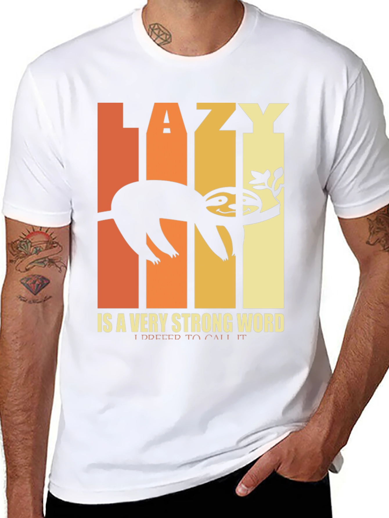 Lazy Sloth Graphic T-Shirt - Funny and Relaxed Style
