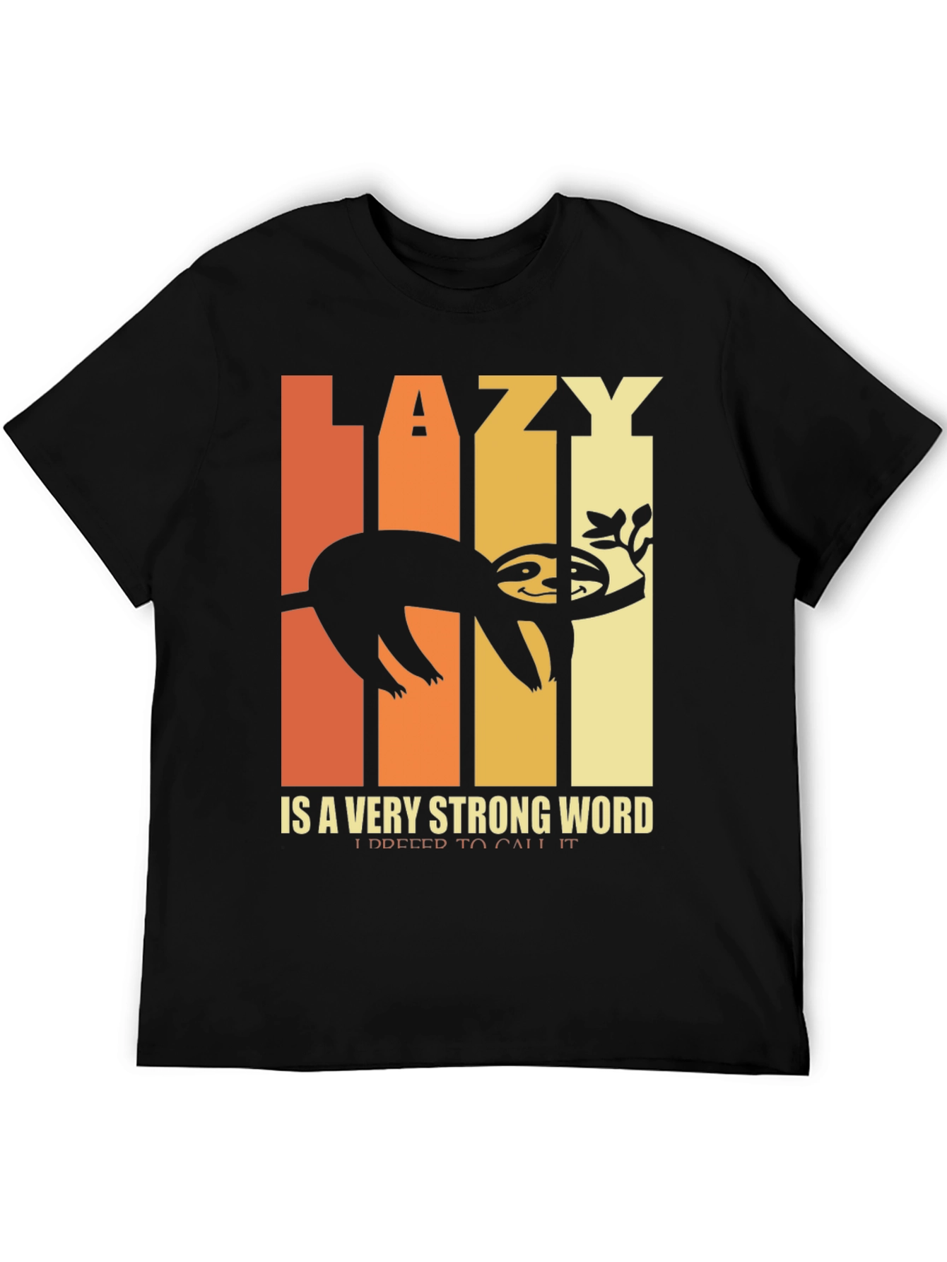 Lazy Sloth Graphic T-Shirt - Funny and Relaxed Style