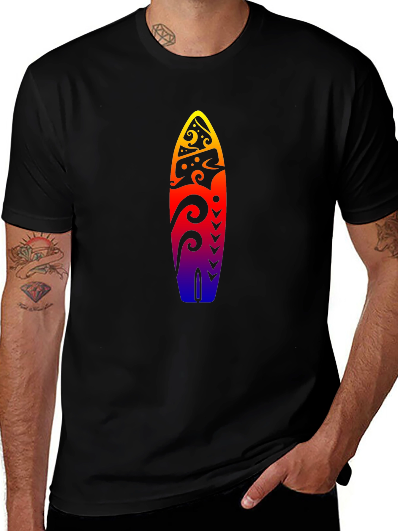 Surfboard Graphic T-Shirt - Summer Style
