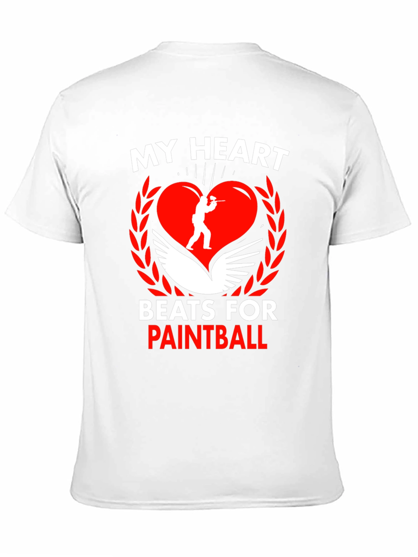 Paintball Heartbeat Graphic T-Shirt