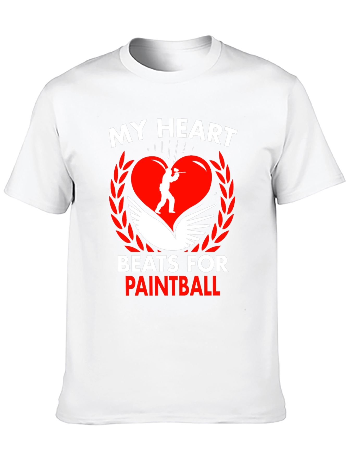 Paintball Heartbeat Graphic T-Shirt