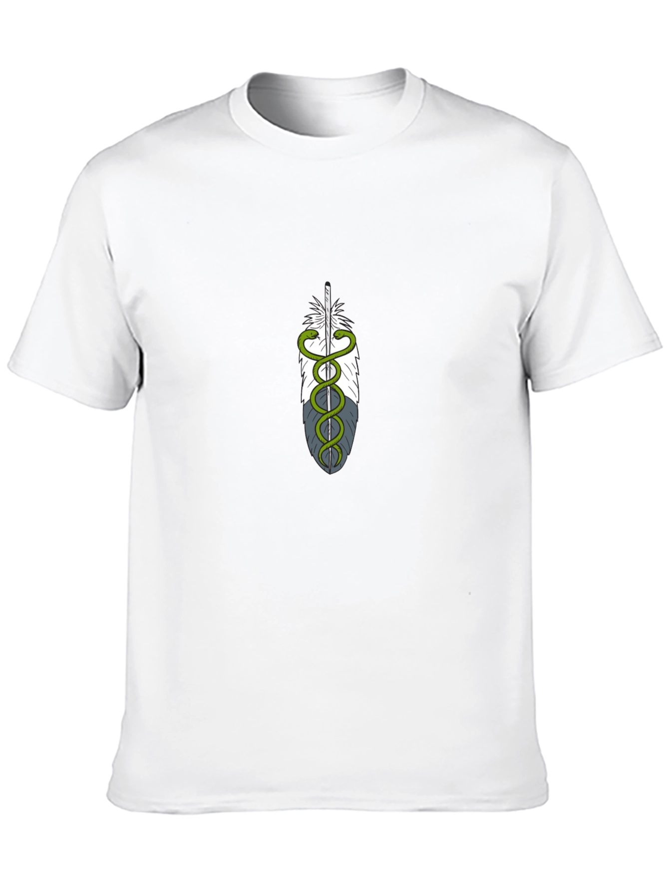 Feather & Snake Medical Symbol Graphic Tee