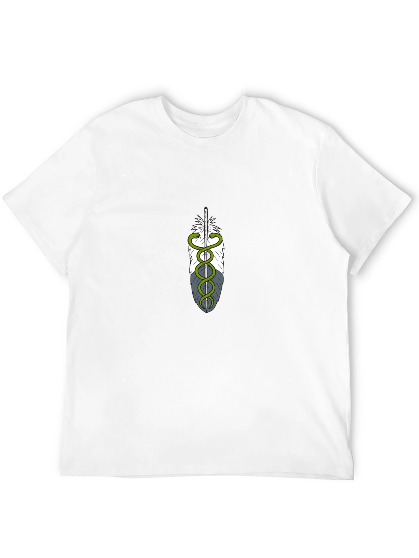 Feather & Snake Medical Symbol Graphic Tee
