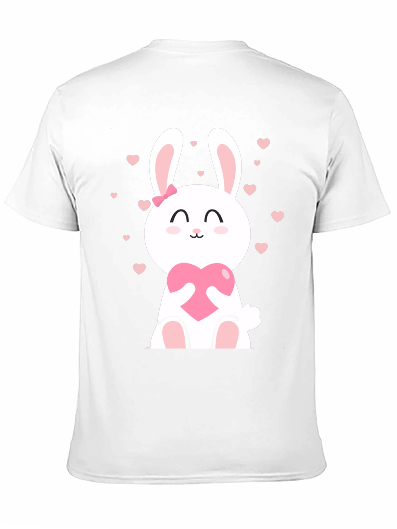 Cute Bunny Heart Graphic T-Shirt