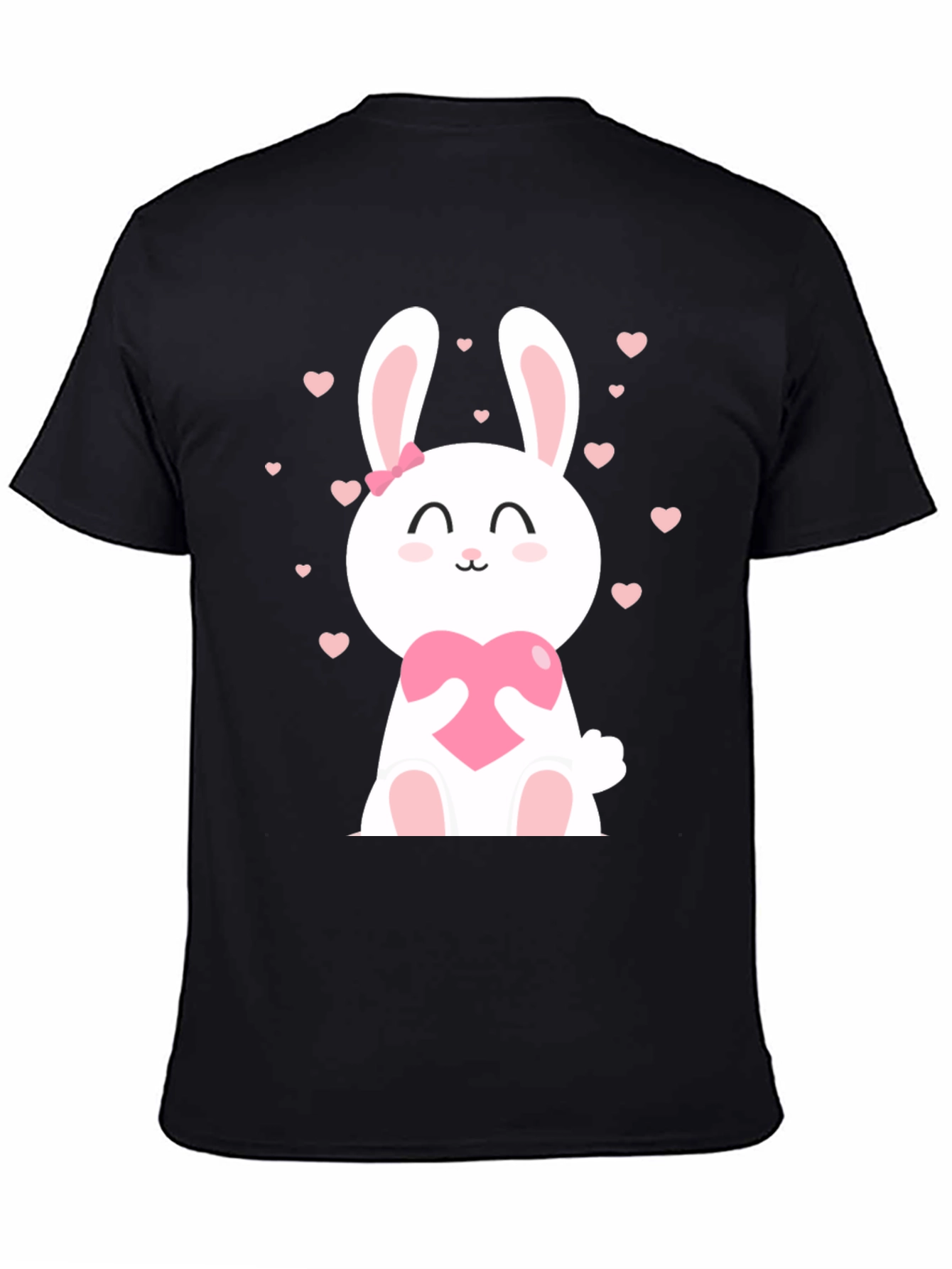 Cute Bunny Heart Graphic T-Shirt