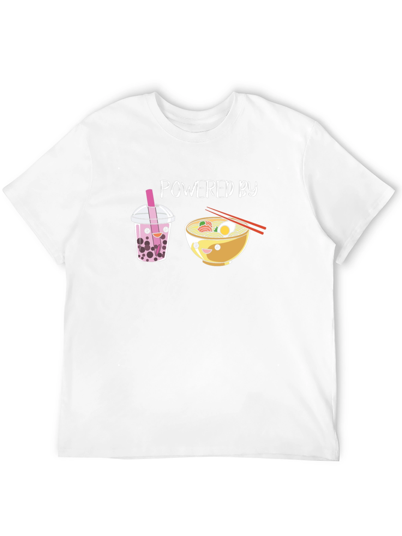 Powered by Bubble Tea & Ramen T-Shirt