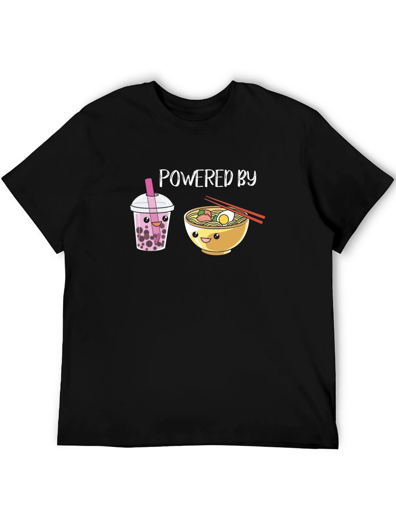 Powered by Bubble Tea & Ramen T-Shirt