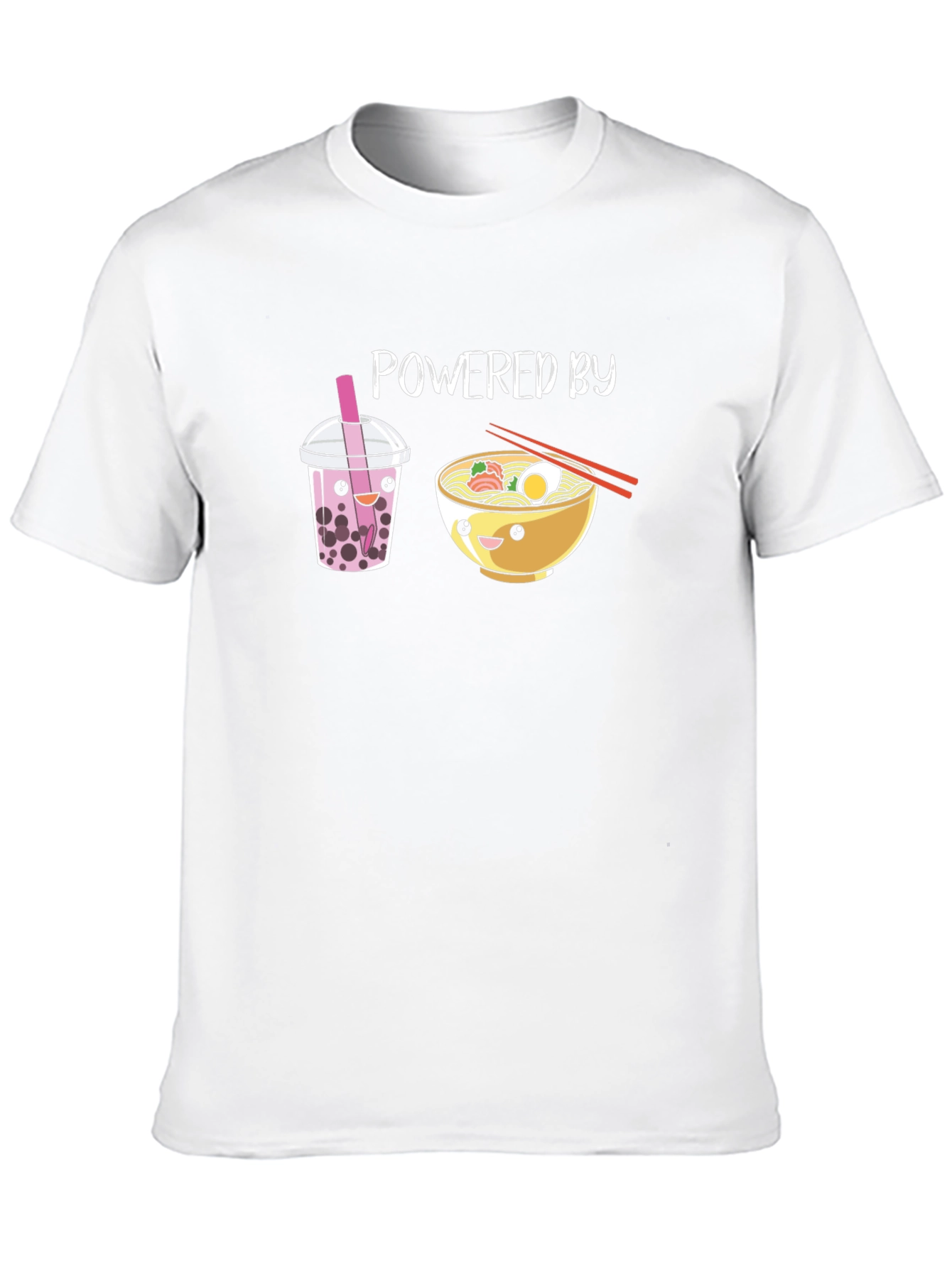 Powered by Bubble Tea & Ramen T-Shirt